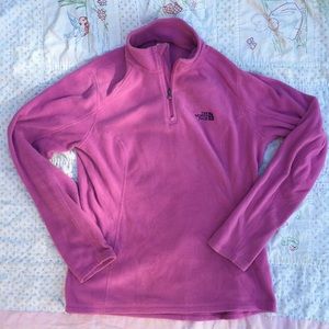 The North Face purple fleece pullover small
